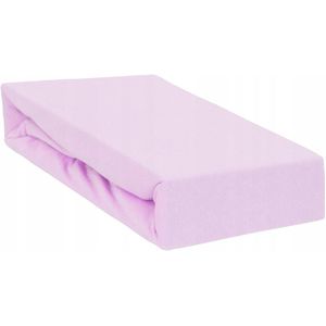 Jersey Hoeslaken met Elastiek 120x60 cm - Zacht Katoen - Paars