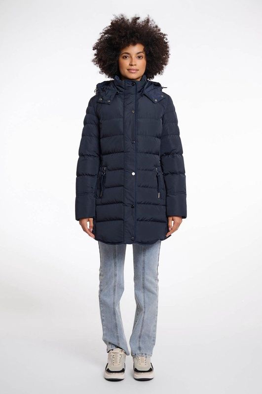 Rino&Pelle - Nusa jas - Gewatteerde Damesjas - Zwarte Print