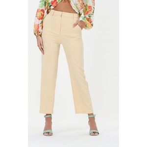 NA-KD Cropped Suit Pants Dames - Chino - Pantalon - Beige - Maat 34