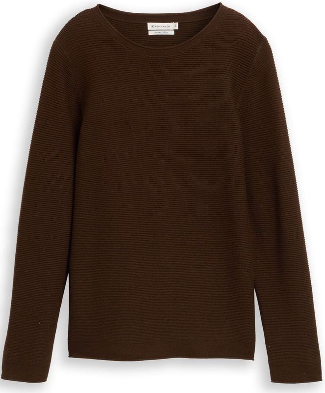 TOM TAILOR - 1016350 - Trui - Dark Pecan Brown - Dames