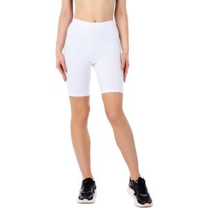 Bellivalini BLV-BLV50-185-LE Dames - Leggings - Sport - Vrijetijdsbroek - Kort - Katoen - Sporbroek - Yogabroek - Wit - M