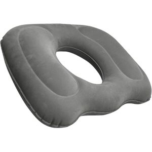 Opblaasbaar donutkussen van 45x40 cm - met gaten van 13x15 cm - Pijnverlichtend zitkussen - voor thuis en op kantoor
