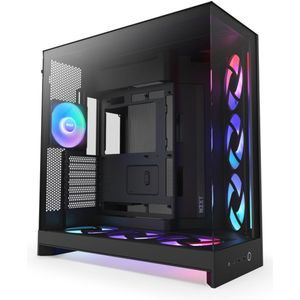 NZXT - H9 Flow RGB+ - Midi Tower - Zwart - ATX - PC Behuizing