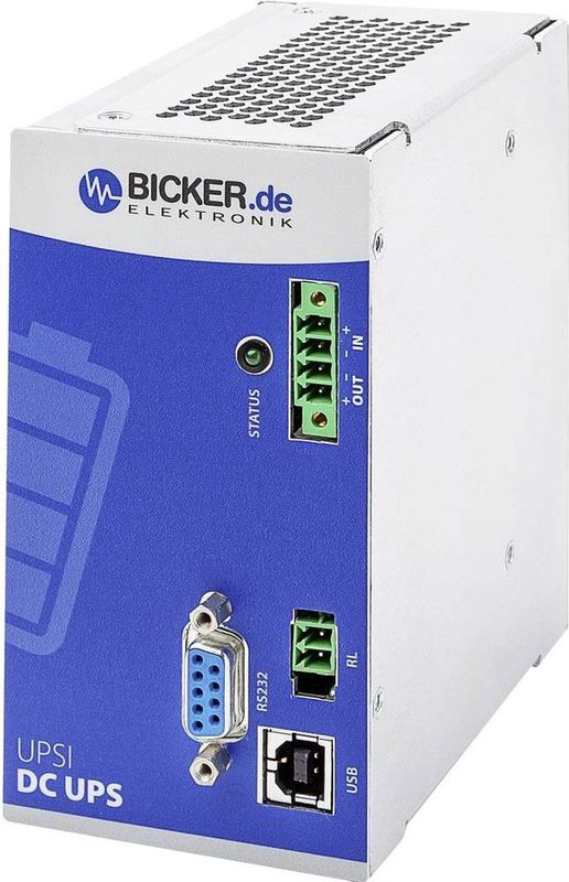 Bicker Elektronik - UPSI-2406DP1 - DIN-rail UPS - 24V-DC - Lithiumionbatterij