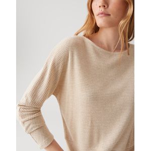 Opus - Top - Bruin - Lange Mouw