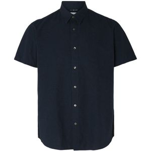 Selected Homme - SLHREGSUN SHIRT SS CLASSIC - Overhemd - Blauw - Regular Fit