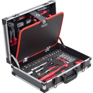 Gereedschapskoffer - 121-Delig - Stevige Aluminium Koffer - Compleet Voor Huis, Garage & Werkplaats
