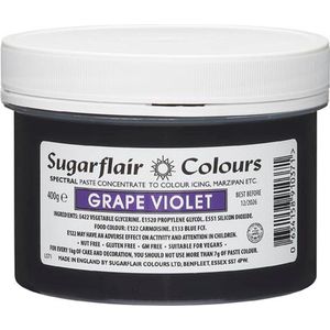 Sugarflair Spectral Concentrated Paste Colours Voedingskleurstof Pasta - Druivenpaars - 400g