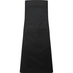 Schort/Tuniek/Werkblouse Unisex One Size Premier Black 65% , 35% Katoen