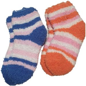 Sokken - Multicolor - Set van 2 - Kinder huissokken - Maat 25/30 - Warm - Polyester - Thuis