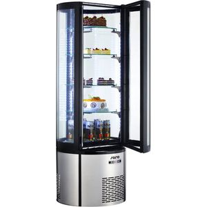 Gebaksvitrine rond | H=175cm, 5 niveau's | Wielen | Model FRANZISKA | Saro 330-1127
