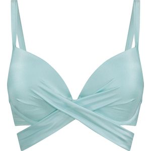 Hunkemöller Sydney Padded Underwired Push-Up Bikini Top Blauw D75