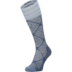Sockwell The Raj Dames Compressiekousen Klasse 2 Denim | Blauw | 33% Merinowol | Maat 35-38