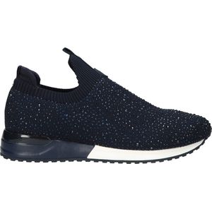 La Strada Blauwe instapsneaker met glitters dames - maat 37