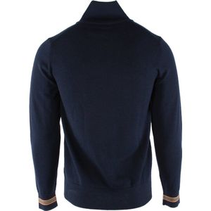 Burberry - Coltrui - Marineblauw - Wol - Colkraag - Lange Mouwen