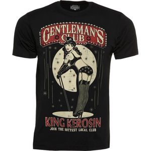 King Kerosin T-Shirt Gentleman's Club Black-S