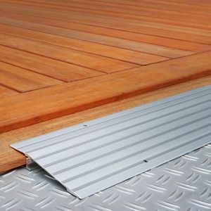 Datona® - Verstelbare Drempelhulp - 25 Millimeter - Aluminium | Max. Draagvermogen 300 kg | Drempelplaat | 17,5 x 86 x 2,5 cm