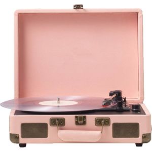 Draagbare draaitafel met luidsprekers - Platenspeler voor 7/10/12 inch platen, ondersteuning voor RCA en AUX, 33/45/78 rpm