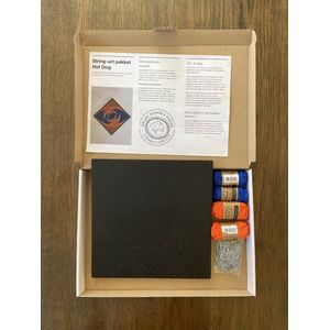 Draad, Hamer & Papier - DIY String-art Pakket Het Oog 25x25cm