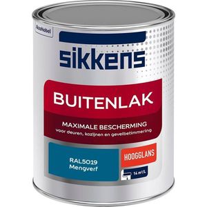 Sikkens Buitenlak - Verf - Hoogglans - Mengkleur - RAL5019 - 1 liter