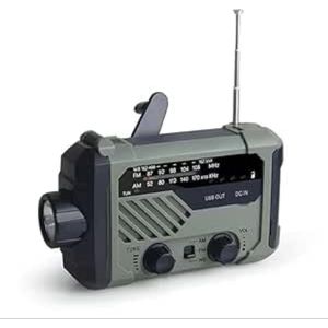 Noodradio solar opwindbaar - Radio - Noodradio - Weerradio - Radio voor Noodgevallen - Nood - Muziek - Nieuws - Noodpakket - Rampen - Praktisch - Zonneenergie