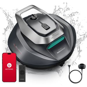 Pooleco 10s draadloos zwembad schoonmaken robot - dubbele motor /IPX8 waterdicht /90 min. Bereik/automatisch parkeren