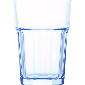 Longdrink - Longdrinkglas - Limonadeglazen - 12 x 8 cm - 365ml - Blauw - 4 Stuks