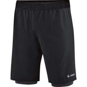 Jako - 2-in-1 Shorts - Zwarte Shorts Heren-L