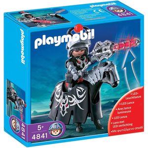 Playmobil Zwarte Drakenridder met Led Verlichte Lans - 4841