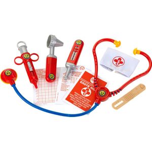 Klein Toys dokterskoffer - incl. speelgoedinstrumenten - 21x14,5x18 cm - rood