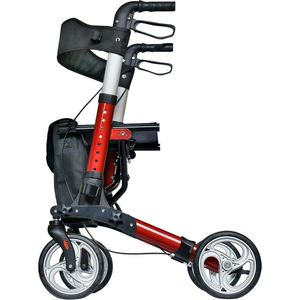 Lichtgewicht Dubbel Inklapbare Rollator - Ideaal voor Thuis en op Reis