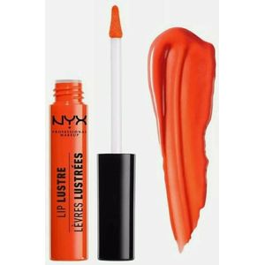 NYX Lip Lustre Glossy Lip Tint Lip Gloss Bright Orange 08 JUICY PEACH 8ml