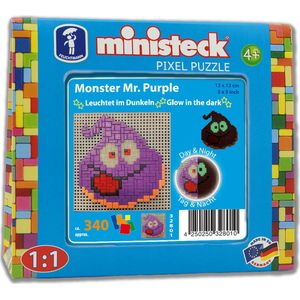 Ministeck GITD Glowmonster Mr. Purple - Travelbox - 340pcs