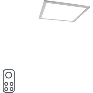 QAZQA liv - Moderne Dimbare LED paneel | Plafondlamp met Dimmer - 1 lichts - L 400 mm - Staal - Woonkamer | Slaapkamer | Keuken