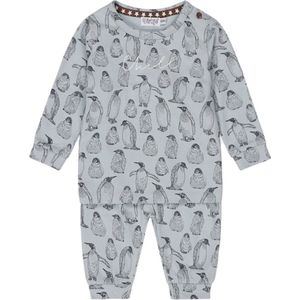 Dirkje - Pyjama - Lichtblauw - Pinguins - Maat 134/140