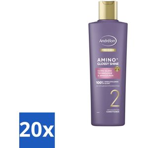 Andrélon – Conditioner – Pro Care Amino+ Glossy Shine – 250 ml - Bulkverpakking - 20 stuks
