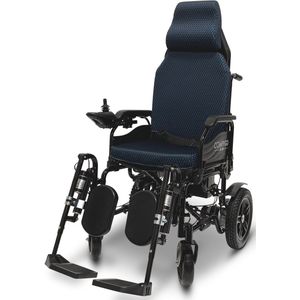 COMFYGO X-9 Elektrische Rolstoel Lichtgewicht Opvouwbaar ,Automatisch verstelbare rugleuning en elevating leg rests, Draadloze afstandsbediening , 20 AH Li-ion Accu, Bereik tot 30 km, Blauw