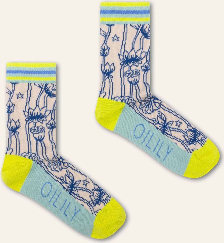 Oilily - Mirabella calf socks - Wit - 26-28