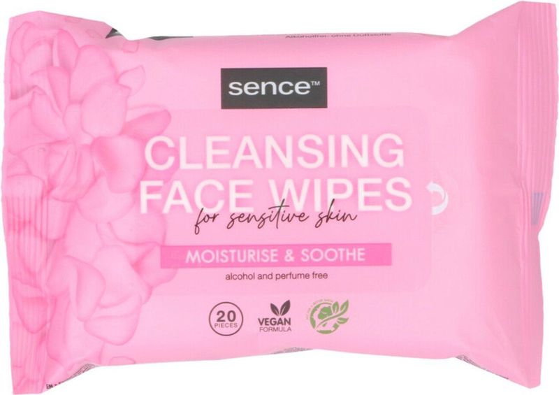 Sence Gezichtsreinigingsdoekjes Gevoelige Huid - 6 x 20 stuks - Voordeelverpakking