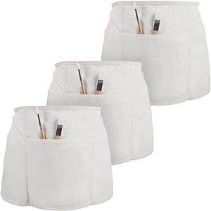 Tailleschort - Beige - Set van 3 - Polyester