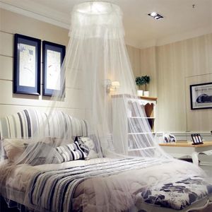 Opvouwbaar muggennet, wit muggennet voor bedhemel, mosquito, net, tweepersoonsbed, groot koepelbed om op te hangen, tent voor tweepersoonsbed, 9 meter afdekking