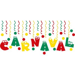 44 delige stickerset herbruikbaar serpentine, confetti & carnaval | Rosami
