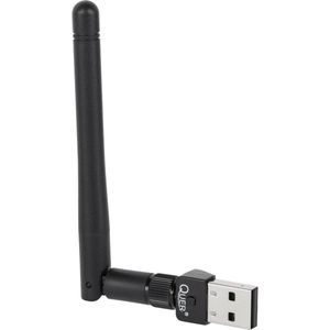 Rebel WiFi Adapter USB - 2.4Ghz - 150Mbps - USB 2.0 - KOM0640 - Zwart