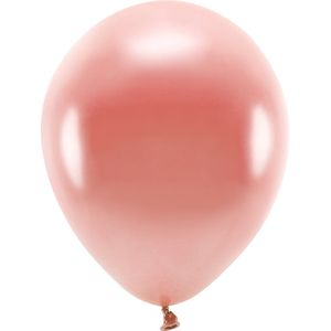 100x Rosegouden Ballonnen 26 cm - Eco/Biologisch Afbreekbaar - Milieubewuste en Ecologisch Verantwoorde Ballonnen