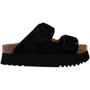 Scholl - Women Lucie - Slipper - Zwart - Kurk - Suède