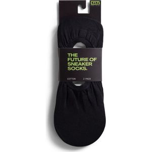 CADA - Footies - Sneakersokken - Zwart - 2 Pack - Biologisch Katoen
