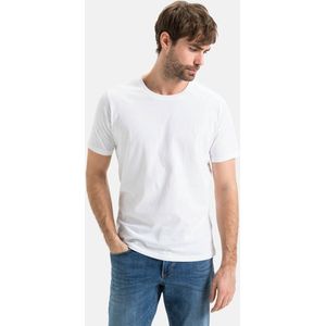 camel active T-Shirt in zuiver katoen - Maat menswear-M - Wit
