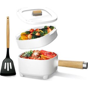 DailySupplies® Hotpot Electrisch - Kaasfondue - Chinese Fondueset - Fonduepannen - Wit