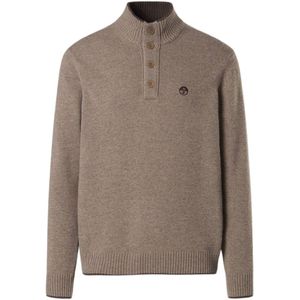 North Sails Knit Half Buttons Sweater Heren - Maat S