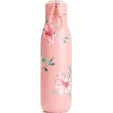 Thermosfles RVS, 750 ml, Roze Bloem Design- Zoku | Hydration